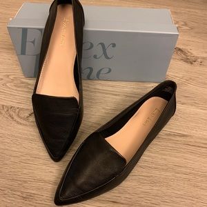 Black Pointed-Toe Flats